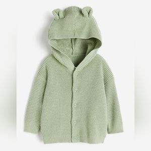 H&M 6-9m waffled hoodie